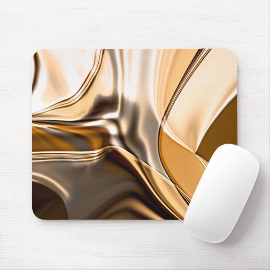 Cremefarbene bis braun gedrehte reflektierende Bel Mousepad (Mit Mouse)