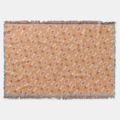 Cremefarbene Ethnik-Muster-Wurfdecke Decke (Vorderseite)