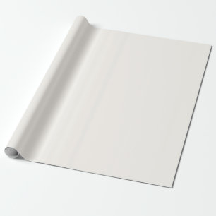 Cremefarbene florale weiße Einzelfarbe Geschenkpapier