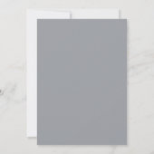 Cremefarbene Graue Rosenhochzeit Einladung (Rückseite)