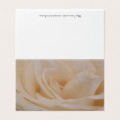 Cremefarbene Rose Abschlusskarte (Außenseite Aufgefaltet)