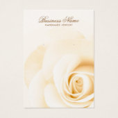 Cremefarbene Rose elegante Ohrring-Grafikkarten (Vorderseite)