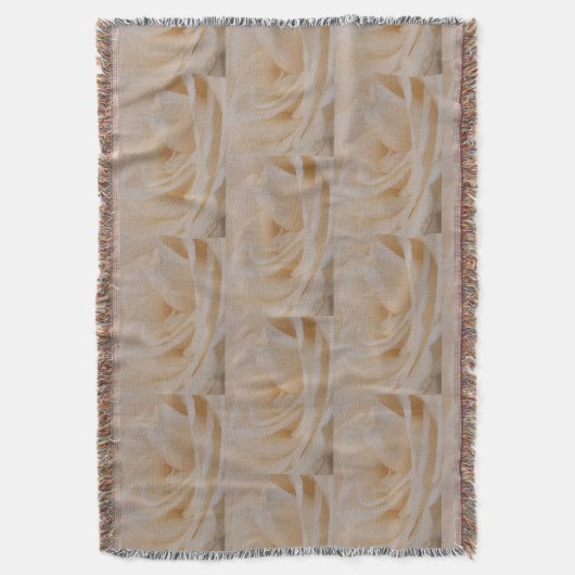 Cremefarbene Rose schließen Decke (Vorderseite Vertikal)