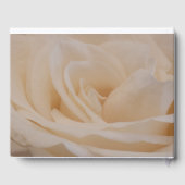 Cremefarbene Rose schließen Gästebuch (Rückseite)