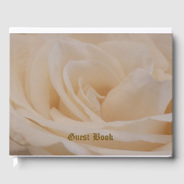 Cremefarbene Rose schließen Gästebuch