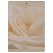 Cremefarbene Rose schließen Klemmbrett (Rückseite)