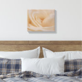 Cremefarbene Rose schließen Leinwanddruck (Insitu (Schlafzimmer))