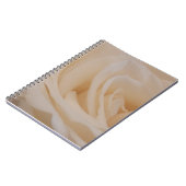 Cremefarbene Rose schließen Notizblock (Linke Seite)