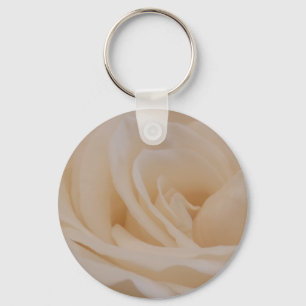 Cremefarbene Rose schließen Schlüsselanhänger