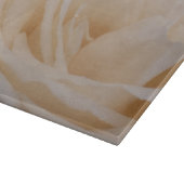 Cremefarbene Rose schließen Schneidebrett (Ecke)