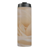 Cremefarbene Rose schließen Thermosbecher (Vorderseite)