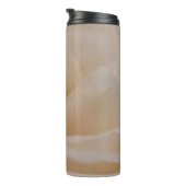 Cremefarbene Rose schließen Thermosbecher (Nach rechts gedreht)