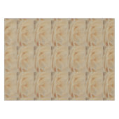 Cremefarbene Rose schließen Tischdecke (Vorderseite (Horizontal))