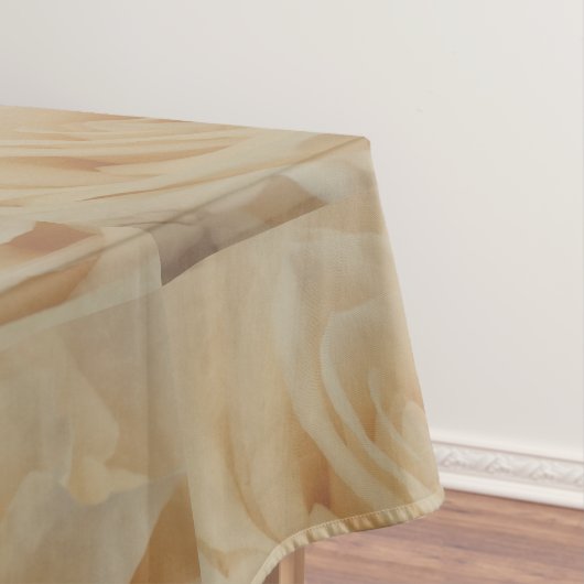 Cremefarbene Rose schließen Tischdecke (Beispiel)