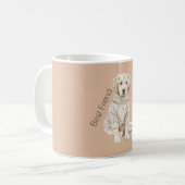 Cremefarbener Hundepullover Bester Freund Kaffeetasse (Vorderseite Links)
