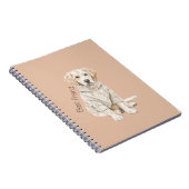 Cremefarbener Hundepullover Bester Freund Notizblock (Rechte Seite)