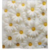 cremefarbener Sonnenuntergang Duschvorhang (Vorderseite)