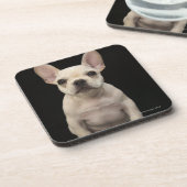 Cremefarbener Welpe der französischen Bulldogge Untersetzer (Linke Seite)