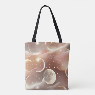 Cremefarbenes Elfenbein-Pfirsich-Mond-Weichglanz Tasche