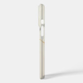 Cremefarbenes Marmor-Monogramm Barely There iPhone Case-Mate iPhone Hülle (Rückseite / Links)