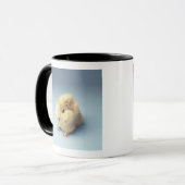 Cremefarbenes Meerschweinchen Tasse (Vorderseite Links)