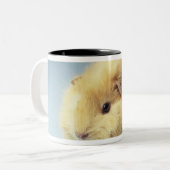 Cremefarbenes Meerschweinchen Zweifarbige Tasse (Vorderseite Links)