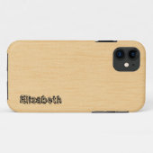 Cremefarbenholzkörniger Hintergrund Case-Mate iPhone Hülle (Rückseite (Horizontal))