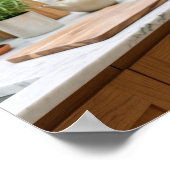 Cremefaulter Avocado-Faultier Poster (Ecke)