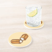 Cremegefüllte Snack Cake Junk Food Junkie Süßigkei Getränkeuntersetzer (Seite)