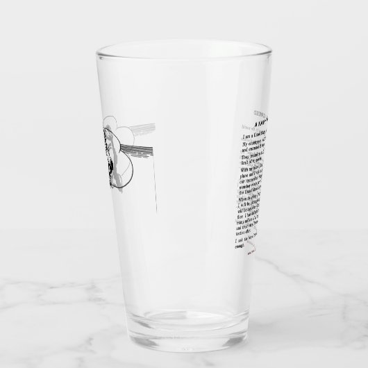 Cremeglas des Navy-Flyers Glas (Links)