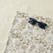 Cremeleopard-Druck Strandtuch (Beispiel)