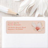 Cremepinke mit orangefarbener Rücksendeadresse (Insitu)