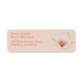 Cremepinke mit orangefarbener Rücksendeadresse (Vorne)