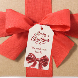 Cremerot-Bogen Weihnachten Geschenkanhänger