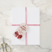 Cremerot-Bogen Weihnachten Geschenkanhänger (Mit Garn)