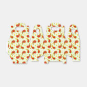 Cremerot-grüne Weihnachtssternpaisley-Geschenkboxe Geschenkschachtel (Ungefaltet)