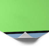 "Cremes" Grüne Lila Extra-Großdrucke Poster (Ecke)