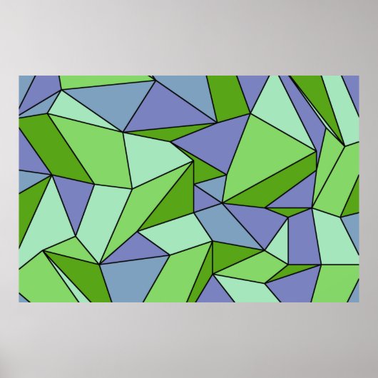 "Cremes" Grüne Lila Extra-Großdrucke Poster (Vorne)