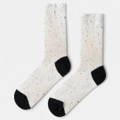 Cremeweiß Blaue Punkte Socken (Linkes Detail)