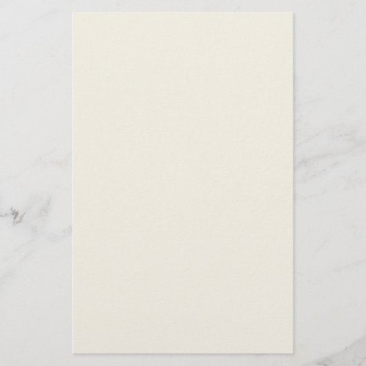 Cremeweiß einfarbig briefpapier (Vorderseite)