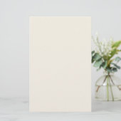Cremeweiß einfarbig briefpapier (Stehend Vorderseite)