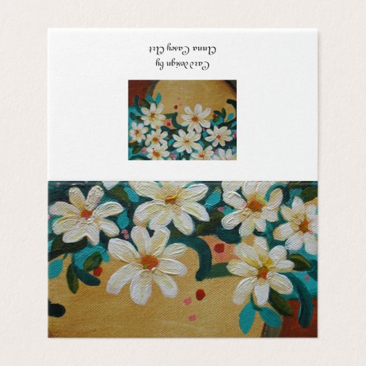 Cremeweiße Blume (Außenseite Aufgefaltet)