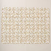 Cremeweiße falsche Korbgeflecht  Sherpadecke (Vorderseite (Horizontal))