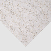 Cremeweiße Florale Hochzeitsdusche Seidenpapier (Ausschnitt)