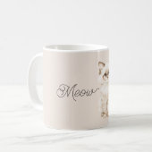 Cremeweiße Katzenbrille  Kaffeetasse (Vorderseite Links)