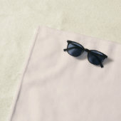 Cremeweiße Katzenbrille  Strandtuch (Beispiel)