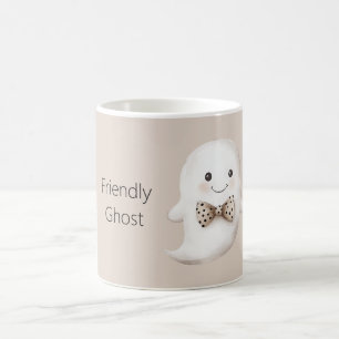 Cremeweißer glücklicher freundlicher Geist Hallowe Kaffeetasse