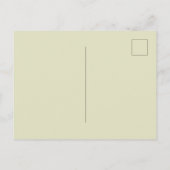 Cremeweißes falsches Korbgeflecht Postkarte (Rückseite)