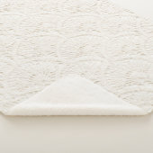 Cremeweißes Kunstspitze Sherpadecke (3/4)