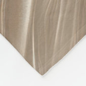 Cremewirbel - Abstrakte, weichbeige Blendkonstrukt Fleecedecke (Ecke)